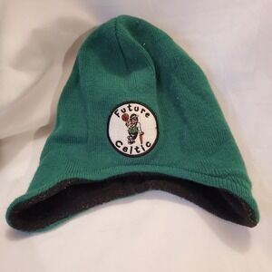 Kids Future Celtics NBA Green Knit‎ Beanie Hat with Patch boston